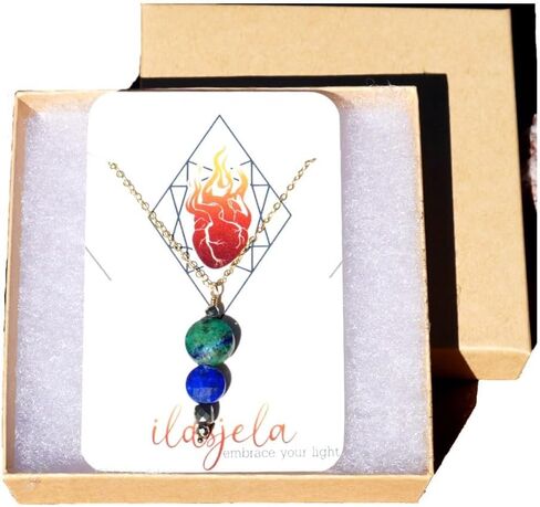 I AM SERIES Genuine Gemstone and Semi-Precious Metal Necklace in Saudi Arabia