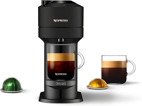 Nespresso Vertuo Next Coffee and Espresso Maker by De'Longhi, Matte Black in Kuwait