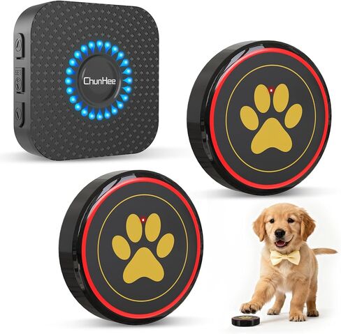 Dog Door Bell for Potty Training, IP55 Waterproof, 55 Ringtones, 0-115dB in Saudi Arabia