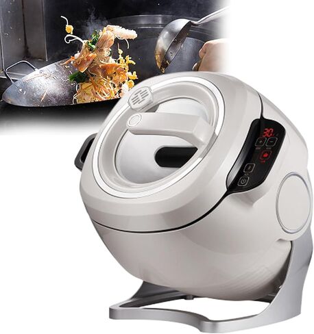 Automatic Cooking Machine, 6L Auto Cooking Wok Fried Rice Machine, One-Click Smart Start, 360 ° Automatic Rotation, for Stir Frying, Stewing, Cooking in Kuwait