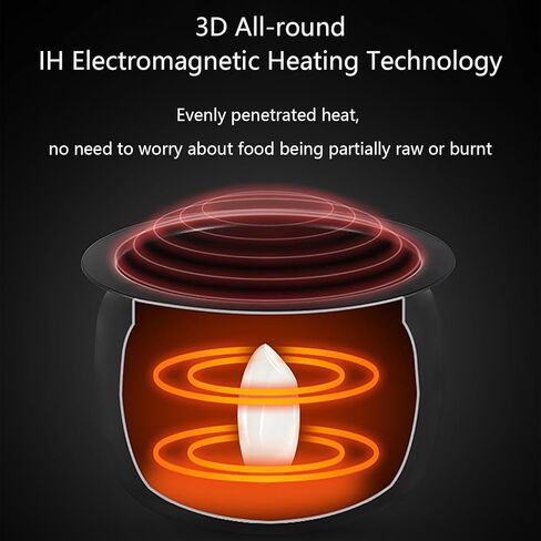 Automatic Cooking Machine, 6L Auto Cooking Wok Fried Rice Machine, One-Click Smart Start, 360 ° Automatic Rotation, for Stir Frying, Stewing, Cooking in Kuwait