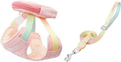 TOUCHDOG - Adjustable Dog Harness Backpack for Small Dogs, Lightweight Hiking Bag with Snack Pouch & Poop Bag Dispenser (Pink, Small) (Pink, Small) in Kuwait