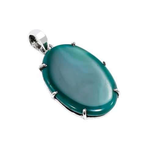 Natural Top Quality Green Onyx Gemstone 925 Sterling Silver Handmade Statement Pendant for Women Gift for Women in Kuwait