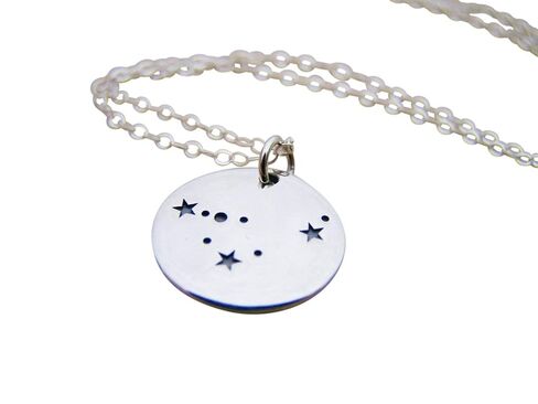 Capricorn Zodiac Constellation Necklace - Sterling Silver - Astrology Necklace - Gift for Her in Kuwait