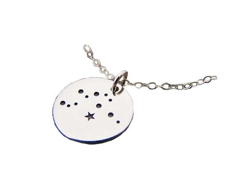 Aquarius Zodiac Constellation Necklace - Sterling Silver - Astrology Necklace - Gift for Her in Kuwait