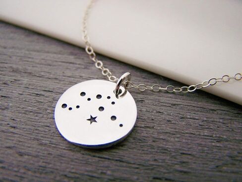Aquarius Zodiac Constellation Necklace - Sterling Silver - Astrology Necklace - Gift for Her in Kuwait
