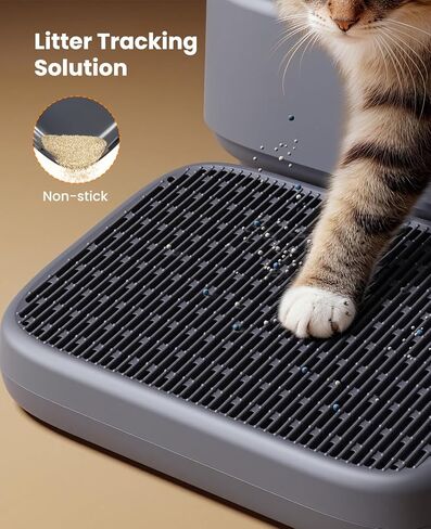 Oneisall Cat Stairs and Steps for Ease S1 Automatic Litter Box, Litter Box Ramp for Small and Elderly Cats, Anti-Tracking, Easy to Clean in Kuwait