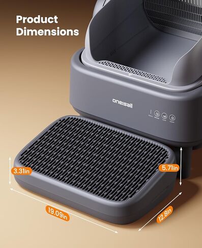 Oneisall Cat Stairs and Steps for Ease S1 Automatic Litter Box, Litter Box Ramp for Small and Elderly Cats, Anti-Tracking, Easy to Clean in Kuwait