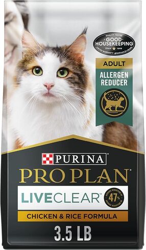 Purina Pro Plan Allergen Reducing, High Protein Cat Food, LIVECLEAR Chicken and Rice Formula in Kuwait