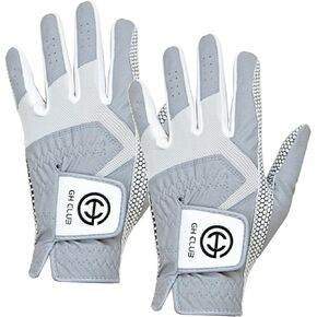 Men's Polyurethane Non-Slip Synthetic Leather Golf Gloves Two Left Hand Gloves