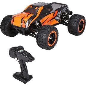 16889A Pro RC Cars, 1:16 Scale Remote Control Car, 4WD 45KM/H High Speed Brushless Motor RC Truck, 2.4GHz All Terrains Off-Road Electric Toy Vehicle with 3 Batteries for Kids and Adults