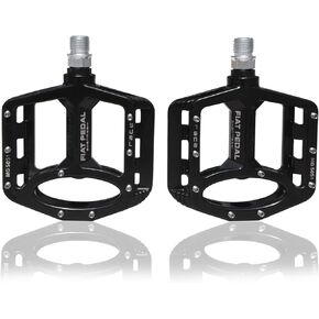 UPANBIKE Magnesium Alloy Bike Pedals 9/16'' Spindle Bearing High-Strength Non-Slip Large Flat Platform for Mountain Bike Road Bicycle