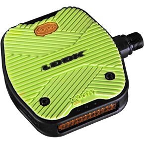 LOOK Cycle - Geo City Grip - MTB Bike Pedals - Flat Pedals - Slip-Proof Safety - Innovative Activ Grip Rubber - Premium High-Performance Urban Bike Pedal - Black