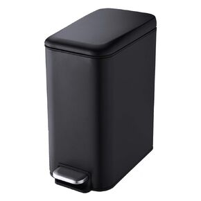 5 Liter/ 1.3 Gallon Compact Stainless Steel Rectangular Step Trash can, Bathroom Trash can, Kitchen Trash can,Kitchen Waste Bins,Brushed,SB3200-BR