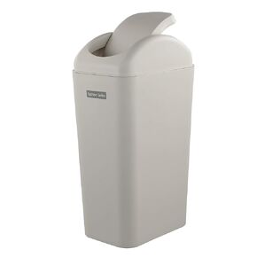 Slim Trash Can, 14 Liter Modern Swing Garbage Bin
