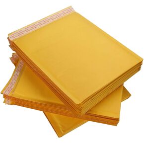 25 Pack 10x12.5 Inch Kraft Bubble Mailers Self Seal, CBTONE Padded Envelopes Waterproof Bubble Envelopes Shipping Envelopes Mailers (10.5x13 Inch)
