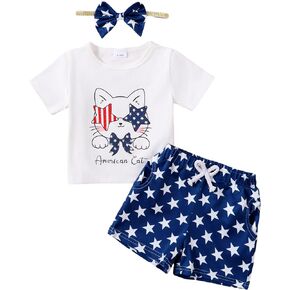 Baby Girls Short Set Daddy's Girls Letter Print Cute Summer Clothes Outfit Set with Headband 3Pcs