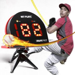 Baseball Radar Guns Speed Sensors (Hands-Free) Pitch Training Aids, High-Tech Gadget & Gear, Black (NIS022132040)