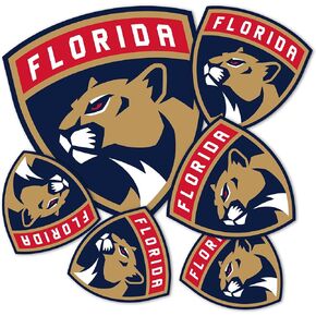 Desert Cactus Florida Panthers Team NHL National Hockey League Sticker Vinyl Decal Laptop Water Bottle Car Scrapbook (Type 3 - Main Logo)