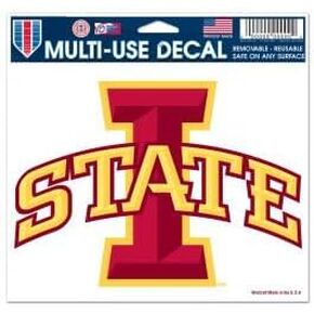 WinCraft NCAA Iowa State University Multi-Use Colored Decal, 5" x 6"
