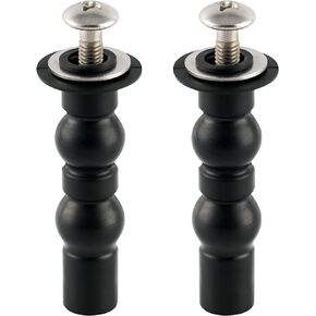 iFealClear Toilet Seats Bolt Screw Compatible with TOTO Toilet, Extra Long Expanding Rubber Nuts Screws for Top Mount Toilet Seat Hinges, Easy to Install, Toilet Seat Replacement Parts Kit, 2pack