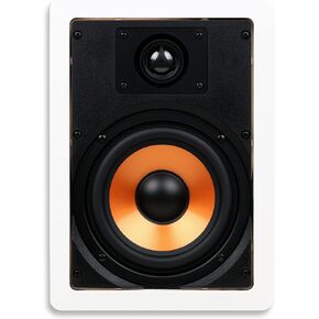 Micca M-6S 6 Inch 2-Way in-Wall Speaker for Home Theater, Whole House Audio, Indoor or Covered Outdoor, 6.5" Woofer, 1" Tweeter, Paintable, each (Renewed)