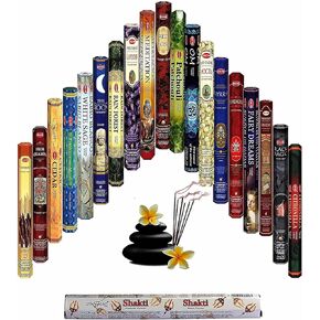Dart Assorted Hex Incense Sticks. Any 5 Dart Incense Sticks for Meditation, Yoga, Relaxation, Healing and Positivity.