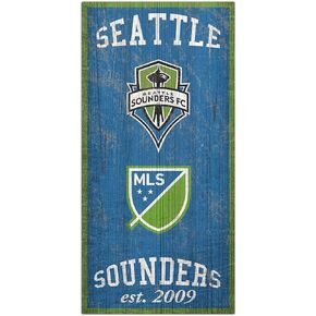 لافتة تراث سياتل ساوندرز من Fan Creations MLS Seattle Sounders FC للجنسين، لون الفريق، 6 × 12