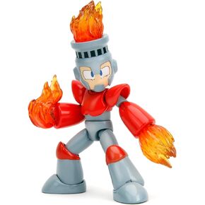 Mega Man 4" Fire Man Action Figure, Toys for Kids and Adults