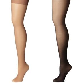 بلوزة Hanes Silk Reflections النسائية ذات التحكم الشفاف الدائم