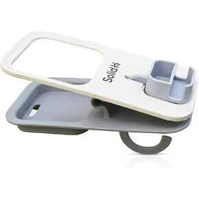 Clip on Cup Holder for Beach Chairs with Phone Holder - Multifunctional Beach Cup Holders, Desk Cup Holder, Adirondack Chair Cup Holder- Easy to Use Beach Drink Cup Holder