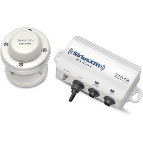 Simrad WM-4 SiriusXM Marine Satellite Weather/Audio Receiver with Shakespeare SRA-50 Antenna