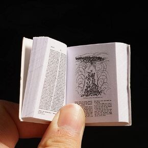 1Pc Mini Bible Pocket Book 1/12 Dollhouse Miniature Book Bookshelf Bedroom Library Accessories，Dollhouse Furniture, Dolls and Accessories