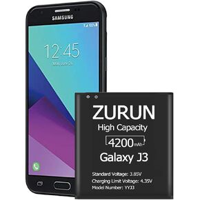 بطارية Galaxy J3 ZURUN 4200 مللي أمبير في الساعة بديلة لبطارية Samsung Galaxy J3 J320V J320A J320F J320P EB-BG530 EB-BG530BBU بطارية Galaxy J3 Luna Pro/بطارية Galaxy Grand Prime in Kuwait