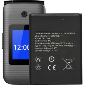 WUHAO for Coolpad Belleza CP3321AT Battery CPLD-442 Replacement Battery 1520mAh 3.8V