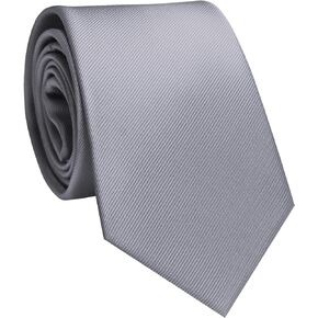 JEMYGINS Solid Color Tie 3.15" Wide Wedding Business Tie for Men