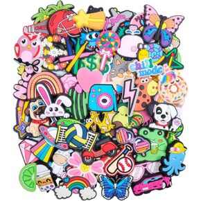 Lot of 30, 50, 100pcs Random PVC Different Shoe Decoration Charms