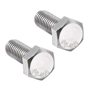 uxcell M8x20mm Hex Bolts 304 Stainless Steel Hexagon Left Hand Screw Bolt 2pcs