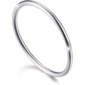 ✦Mothers Day Gifts Thin Rings Thumb Rings For Women Size 2-11 925 Sterling Silver 14K Gold Plated High Polish Minimalist Stackable Rings 1mm Ring Engagement Ring for Women.