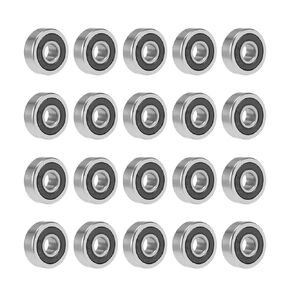 uxcell 696-2RS Deep Groove Ball Bearing 6x15x5mm Double Sealed Chrome Steel Bearings 20-Pack