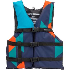Airhead GEO General Boating Life Vest Multiple Sizes - Swim Vests for Adults, Children & Youth - Durable Polyester & PE Foam - USCG Approved