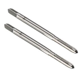 uxcell Metric Machine Tap M2 H2 High Speed Steel 3 Straight Flutes Screw Tapping Threading Machinist Repair DIY Tool 2pcs