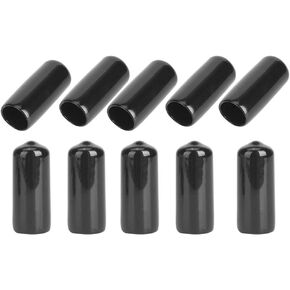 Qiilu Cue Tip Protector Cue Tip Covers 10Pcs Rubber Durable Billiard Pool Cue Tip Protector Small Head Club Protective Stick Cover Snooker Sory
