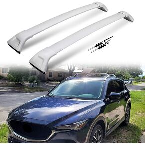 شريط متقاطع فضي لمازدا CX-5 2017 2018 2019 2020 2021 2022 2023 2024 أمتعة الأمتعة (A فضي CB) in Kuwait