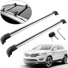 MotorFansClub Roof Racks Cross Bars Fit for Lincoln MKC 2015 2016 2017 2018 2019 Baggage Cargo Luggage Racks Rail Lockable Aluminum in Saudi Arabia