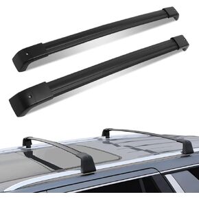 DNA MOTORING PT-ZTL-8072 Pair Aluminum Car Roof Rack Cross Bars Compatible with 15-18 Nissan Murano,Black
