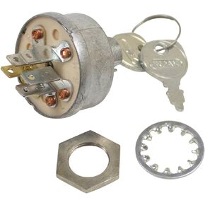 Ignition Switch Shop Pack 430-538-6 Compatible with Craftsman STD365402, Poulan PP60008, Bunton PAL0903, Husqvarna HU506558701, Great Dane D18091, Troy-Bilt 925-0267B, Lawn-Boy 741308