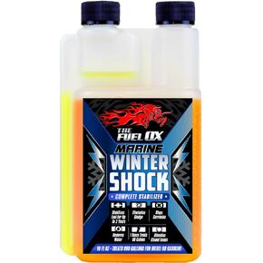 Fuel Ox Marine Winter Shock - Complete Fuel Treatment & Stabilizer - Fuel Additive for Gas or Diesel - Stabilizes Fuel - Treats Fuel for Boats or Jet Skis - 16oz Treats 960 Gallons