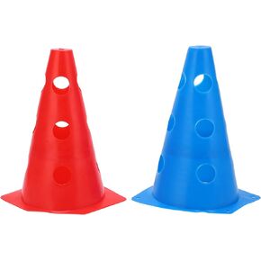 23cm/9.1in Sports Cones, Football Soccer Training Traffic Cone Multicolor Agility Field Marker Cones Skating Marker Basketball Training Cones, Outdoor