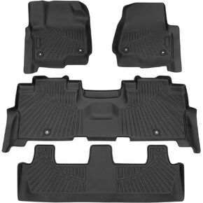 Powerty Floor Mats Compatible for Hyundai Ioniq 5 Limited Only (with Sliding Console) 2024 2023 2022 Accessories Liner Set TPE 3D Car Mats All-Weather Custom Fit Floor Liners